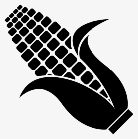Corn Png Free - Black And White Corn Cob Clipart, Transparent Png, Transparent PNG