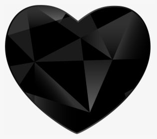 Black Gem Heart Png Clipart Black Heart Png - Black Gem Png, Transparent Png, Transparent PNG
