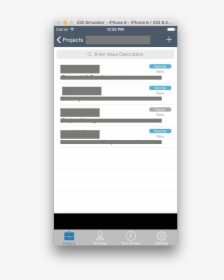 First Bar - Nested Table View Ui Ios, HD Png Download, Transparent PNG