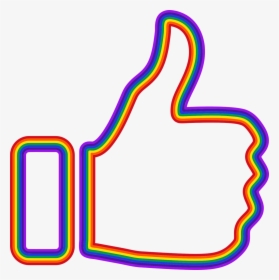 Area,text,yellow - Rainbow Thumbs Up Png, Transparent Png, Transparent PNG