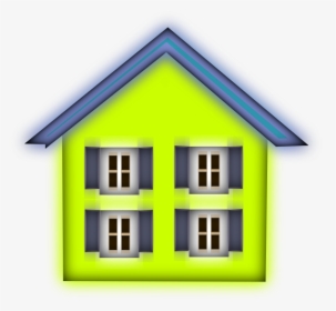 House With Four Windows Clipart, HD Png Download, Transparent PNG