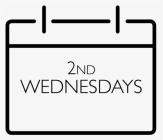 Calendar Icon Second Wednesdays - Line Art, HD Png Download, Transparent PNG