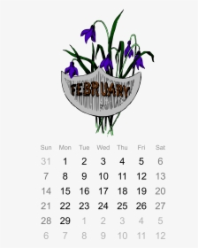 2016 February Calendar Clip Arts - 2019 Desktop Calendar Wallpaper July, HD Png Download, Transparent PNG