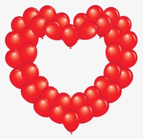 Transparent Red Heart Png - Heart Balloon Images Clipart, Png Download, Transparent PNG