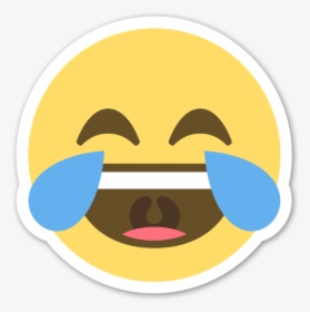 Tears Of Joy Smiley Sticker - Emoji De Me Divierte, HD Png Download, Transparent PNG