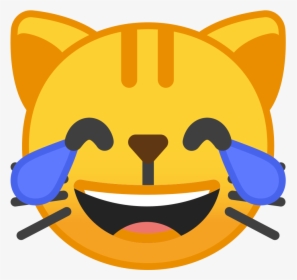 Cat Face With Tears Of Joy Icon - Crying Cat Emoji, HD Png Download, Transparent PNG