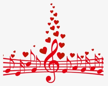 Transparent Music Notes Heart Png - Music Notes With Heart Png, Png Download, Transparent PNG
