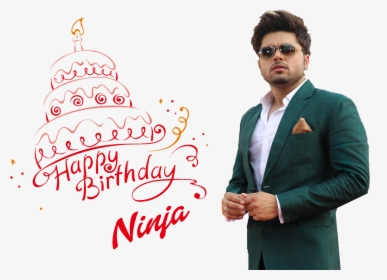 Ninja Png Transparent Image - Happy Birthday Navya Cake, Png Download, Transparent PNG