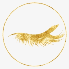 Eyelash Icon Gold Png, Transparent Png, Transparent PNG