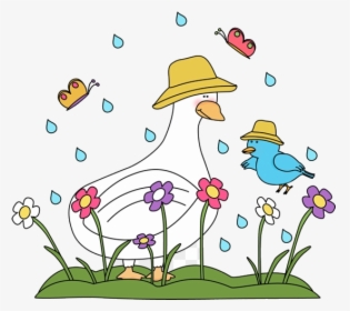 Spring Break Rain Clipart Weather Homework Packet Free - Spring Clipart, HD Png Download, Transparent PNG