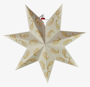 Paper Star Lamp Golden Star A4 Paper Lanterns For Christmas - Vianočné Vystrihovačky Na Okná, HD Png Download, Transparent PNG