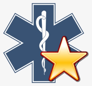 Image-star Of Life With A Gold Star - Logo High Resolution Star Of Life, HD Png Download, Transparent PNG