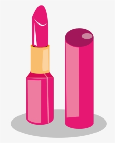 Pink Lipstick Cartoon Clipart , Png Download - Lipstick Clipart Png, Transparent Png, Transparent PNG