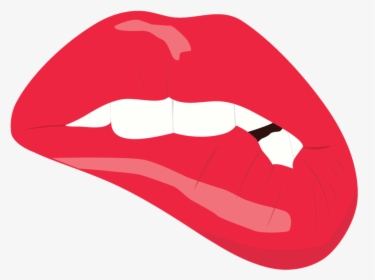 Lipstick How I - Biting Lip Transparent Background, HD Png Download, Transparent PNG