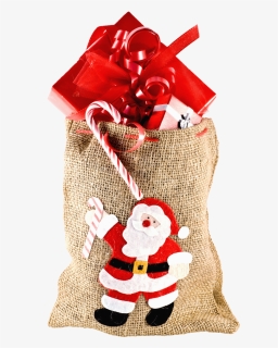 Christmas Sack Gift Png Transparent Image - Free Transparent Christmas Present, Png Download, Transparent PNG