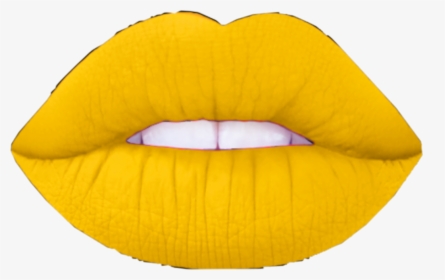 #lipstick #lips #yellow - Lips With Yellow Lipstick, HD Png Download, Transparent PNG