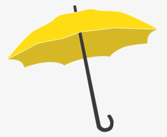 Transparent Umbrella Vector Png - Yellow Umbrella Transparent Background, Png Download, Transparent PNG