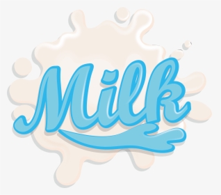 Clipart Milk Splash - Splash Lettering, HD Png Download, Transparent PNG