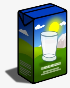 Soy Milk Carton Clip Arts - Carton Of Milk Clipart, HD Png Download, Transparent PNG