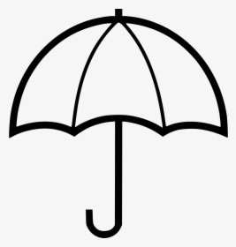 Drawing Umbrella Png - Umbrella Cartoon Black And White, Transparent Png, Transparent PNG
