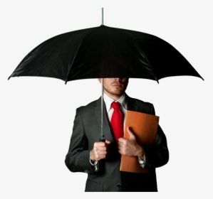 Businessman Umbrella - Man With Umbrella Png, Transparent Png, Transparent PNG