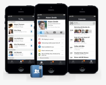 Linkedin Contacts Iphone App - Linkedin App Iphone, HD Png Download, Transparent PNG