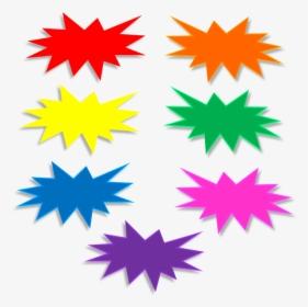 Sunburst Clipart Callout Rainbow - Gif Attention Png, Transparent Png, Transparent PNG
