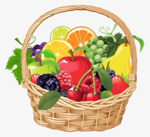 Mix Fruit Png Image Background - Fruit Basket Clipart Png, Transparent Png, Transparent PNG