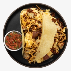 Quinoa Chorizo Breakfast Tacos - Corn Tortilla, HD Png Download, Transparent PNG