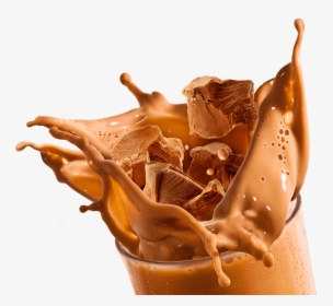 Chocolate Milk Splash Png - Cold Coffee Splash Png, Transparent Png, Transparent PNG