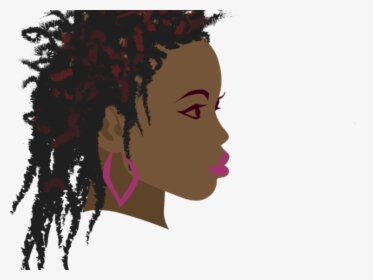 Transparent Afro Hair Clipart - Black Hair Braiding Clipart, HD Png Download, Transparent PNG