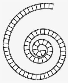 Film Strip Spiral Clip Arts - Vector Circle Frame Png, Transparent Png, Transparent PNG