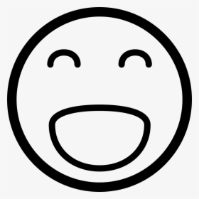 Surprised Emoji Clipart Black And White , Png Download - Happiness Icon, Transparent Png, Transparent PNG