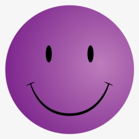 Clipart Smile Sad Face - Purple Smiley Face, HD Png Download, Transparent PNG