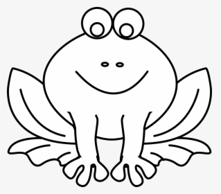 Frog Outline Clip Art - Dibujos De Ranas Y Sapos, HD Png Download, Transparent PNG