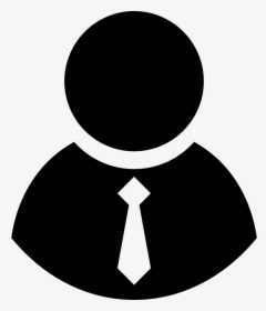Person Svg Tie Icon - Man With Tie Icon, HD Png Download, Transparent PNG