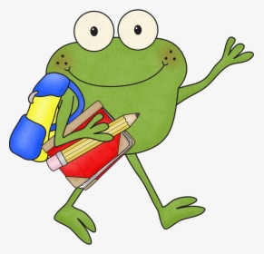 Frog Clipart For Teachers - Back To School Frog, HD Png Download, Transparent PNG