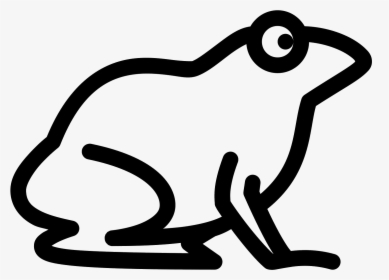 Jumping Frog Png Black And White - Icone Sapo Png, Transparent Png, Transparent PNG