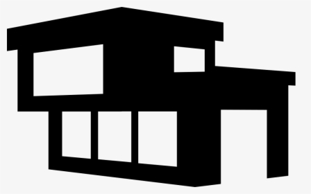 Modern Building Of A House - Modern House Icon Png, Transparent Png, Transparent PNG