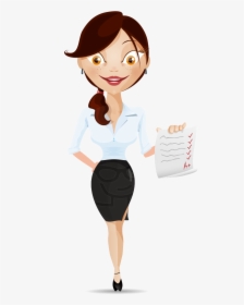 Teacher Cartoon Vector Character - Professional Woman Clipart, HD Png Download, Transparent PNG