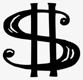Money Sign - - Money Sign Black And White, HD Png Download, Transparent PNG