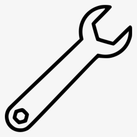 Transparent Wrench Clipart Png - White Wrench Transparent Background, Png Download, Transparent PNG