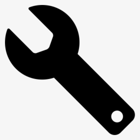 Wrench Black Silhouette Of - Wrench Silhouette Png, Transparent Png, Transparent PNG