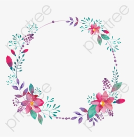 Transparent Turquoise Flower Clipart - Transparent Flower Circle Png, Png Download, Transparent PNG