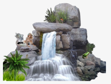 #waterfall #tropical #merimaid #rocks #plants #island - Robert H. Treman State Park, HD Png Download, Transparent PNG