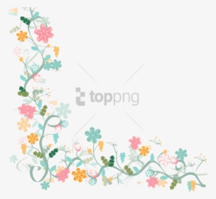 Free Png Watercolor Flower Vector Border Png Image - Vector Border Flowers Png, Transparent Png, Transparent PNG