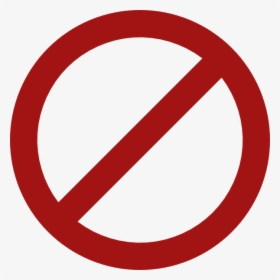 No Sign Png With Transparent Background - Red Circle Cross Png, Png Download, Transparent PNG