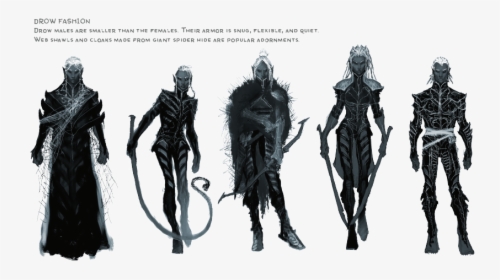 Male Drow 5e , Png Download - Out Of The Abyss Drow, Transparent Png, Transparent PNG