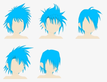 Shonen Hairstyle Reference By Spellcaster723 - Cartoon, HD Png Download, Transparent PNG