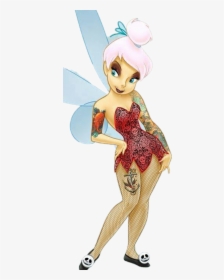 Transparent Tinkerbell Silhouette Png - Princesas De Disney Tatuada, Png Download, Transparent PNG